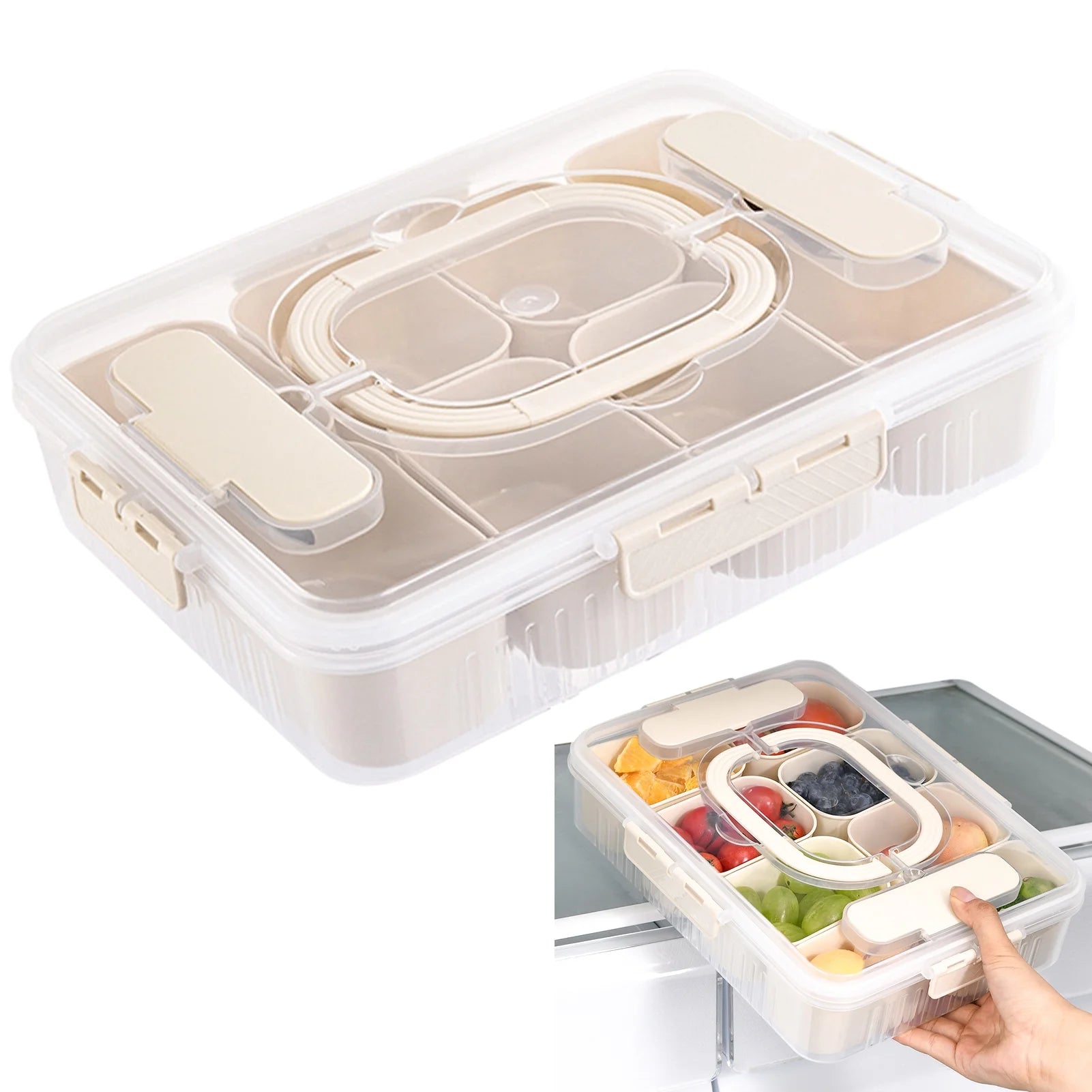 8-Grid Food Storage Containers