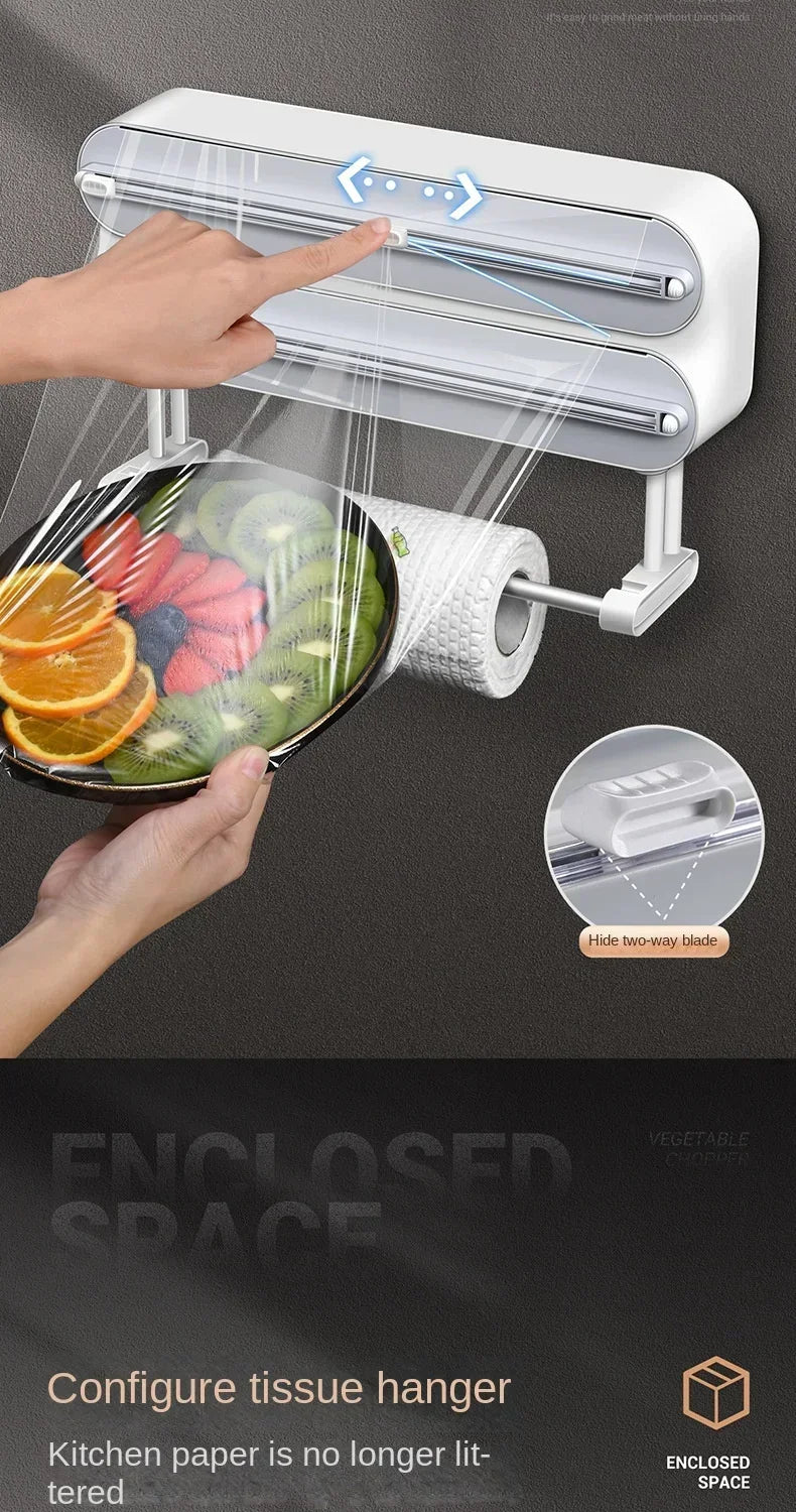 3 in 1 Multifunctional Cling Wrap Cutter