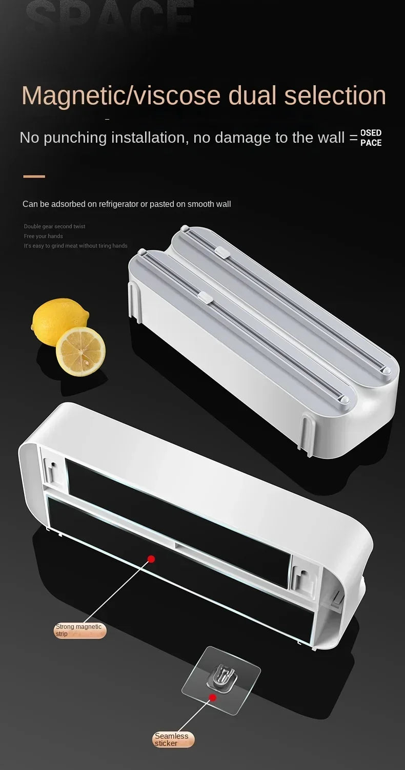 3 in 1 Multifunctional Cling Wrap Cutter