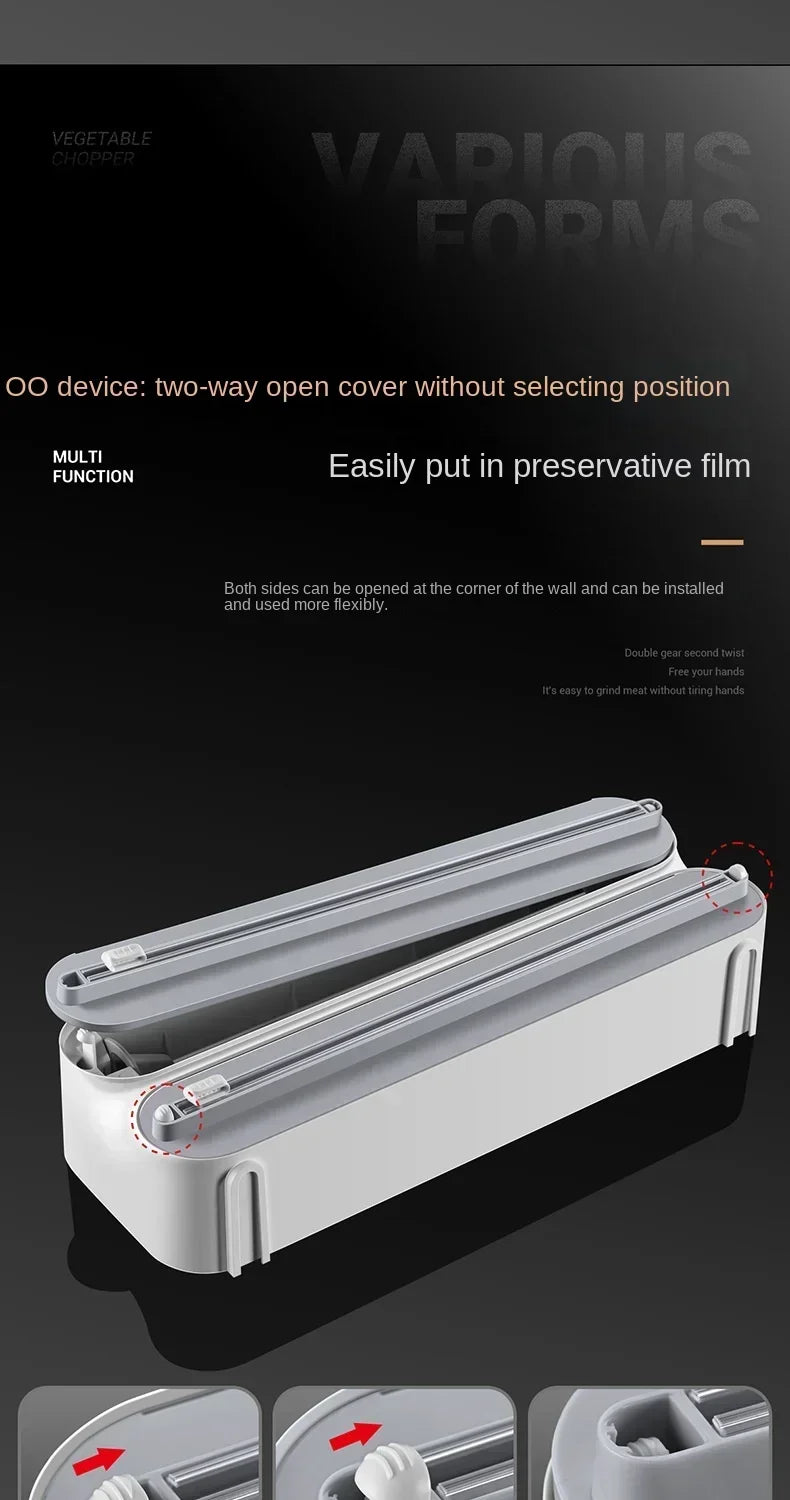 3 in 1 Multifunctional Cling Wrap Cutter