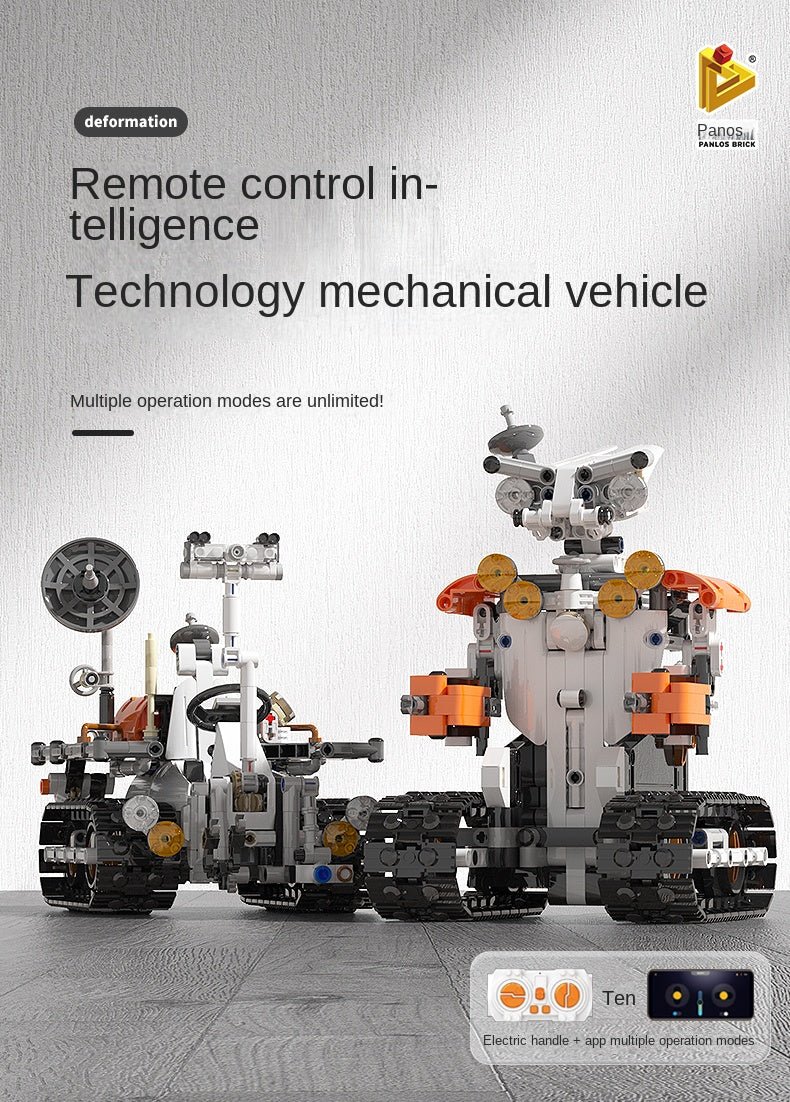 STEM 2 in 1 Mars Rover Robot, Lego Compatible