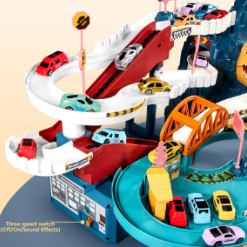 Lion Mountain Adventure - Car Race Track Toy Set