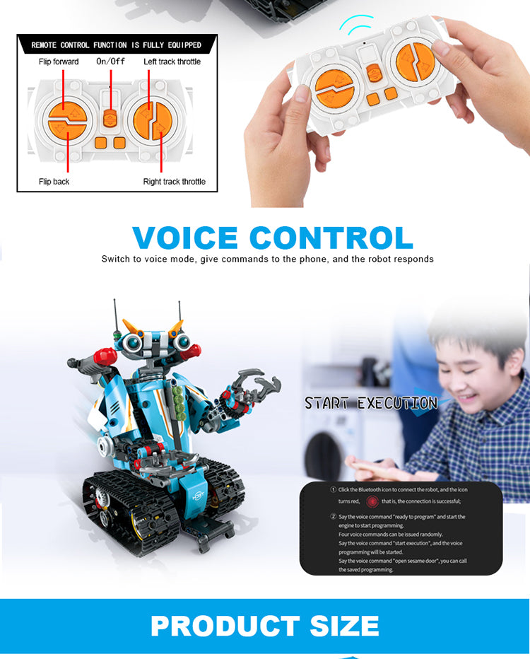 STEM 2 in 1 Transformers Blue Decepticon, Lego Compatible