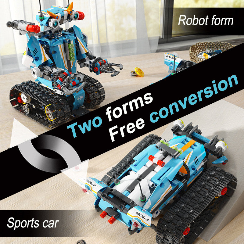 STEM 2 in 1 Transformers Blue Decepticon, Lego Compatible