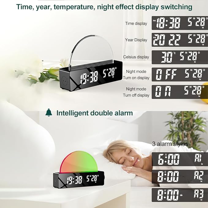 Digital LED Alarm Clock