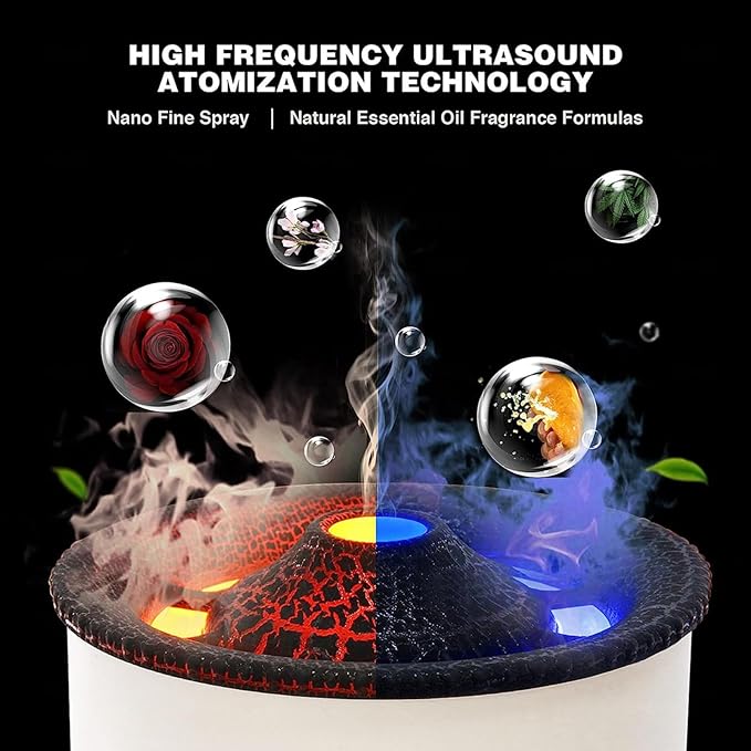 AROMATHERAPY VOLCANO HUMDIFIER 360ML