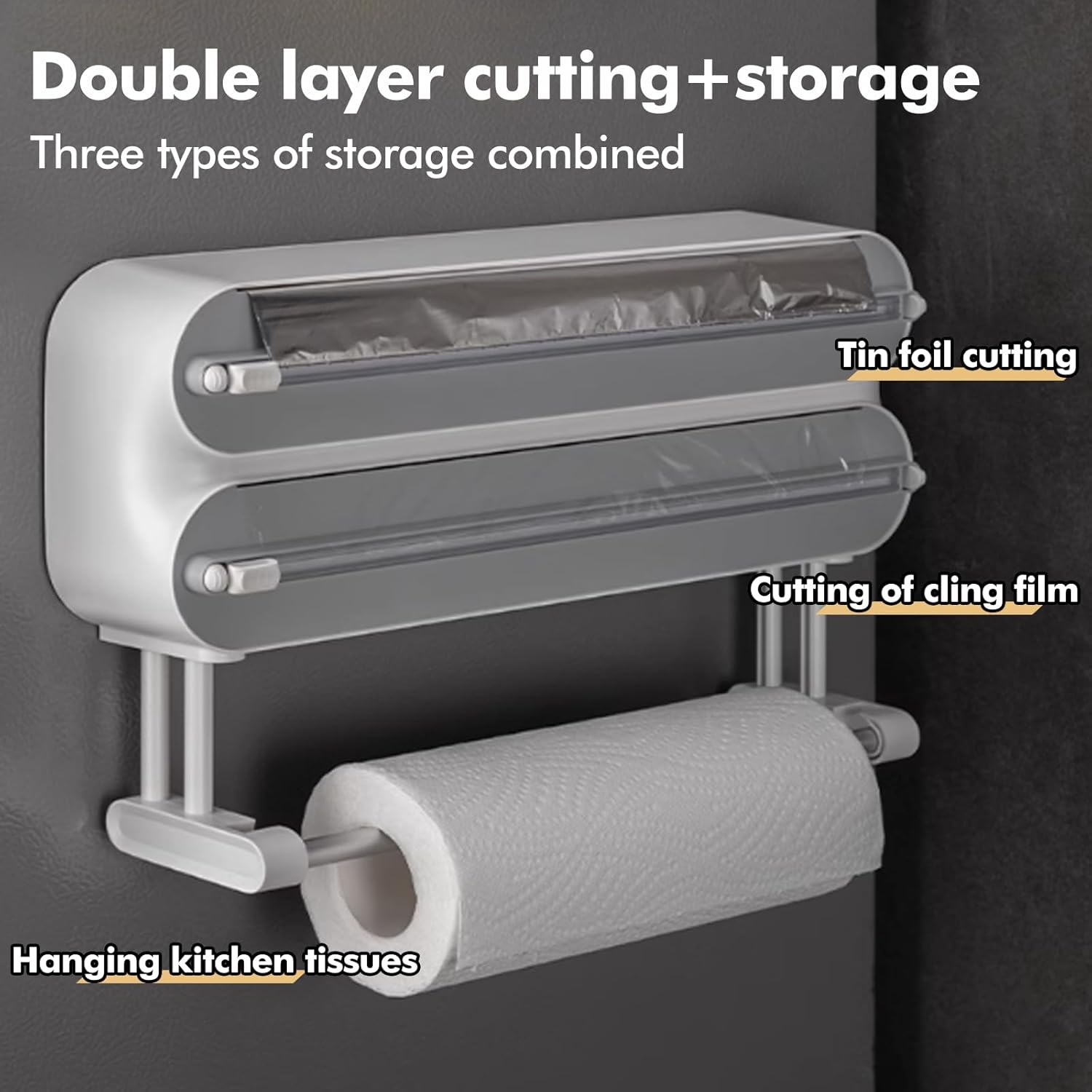 3 in 1 Multifunctional Cling Wrap Cutter