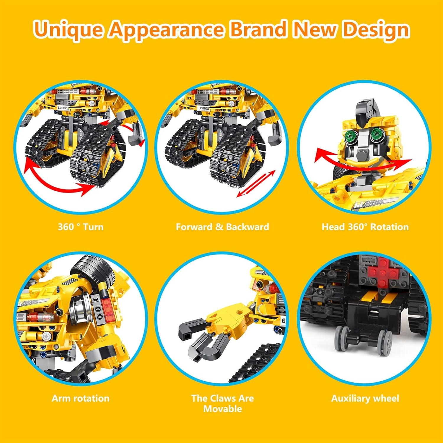 STEM 2 in 1 Transformers Bumble Bee Robot, Lego Compatible