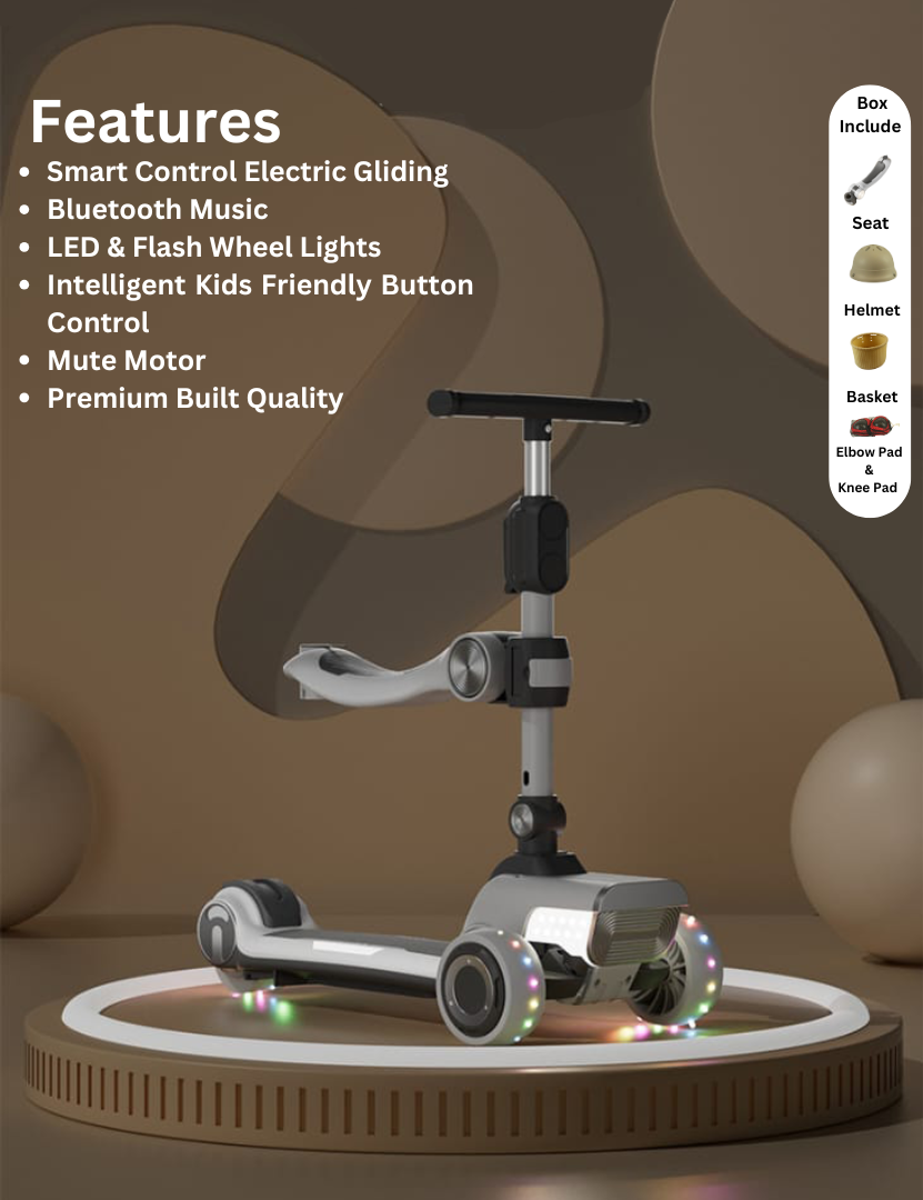 Kudo's 2-in-1 Kids Electric Scooty