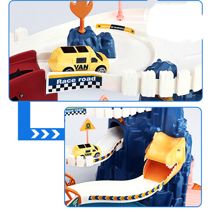 Dinosaur Winding Road Rail - Car Race Track Toy Set