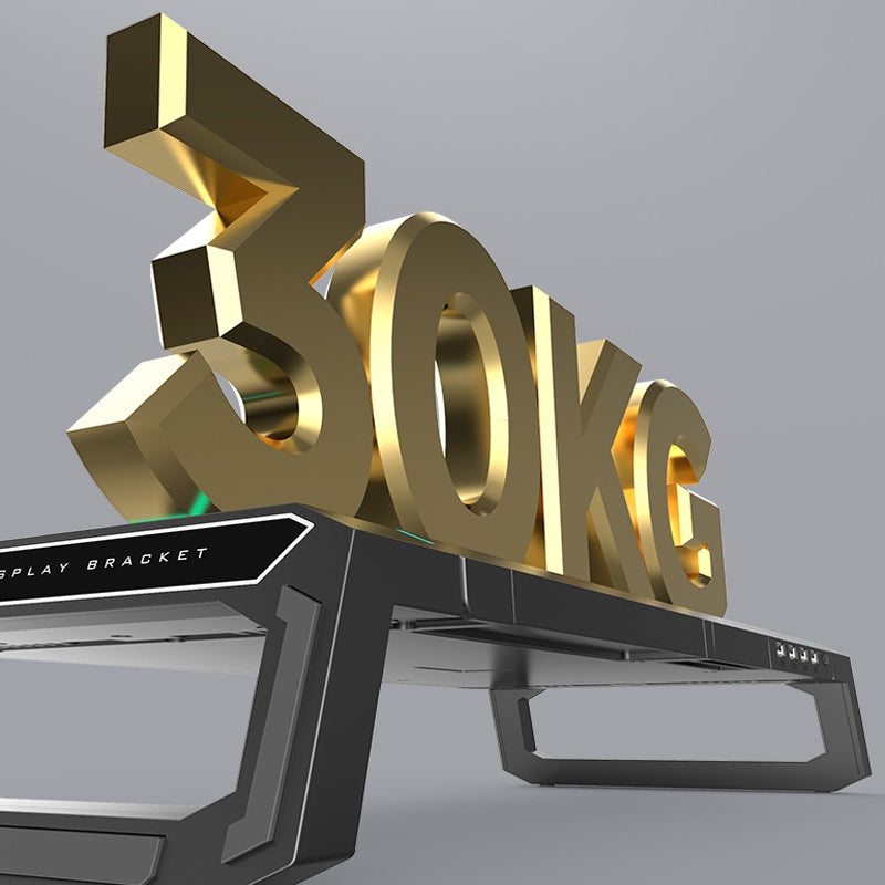 Alloy Computer Screen Monitor RGB Stand With USB Hub