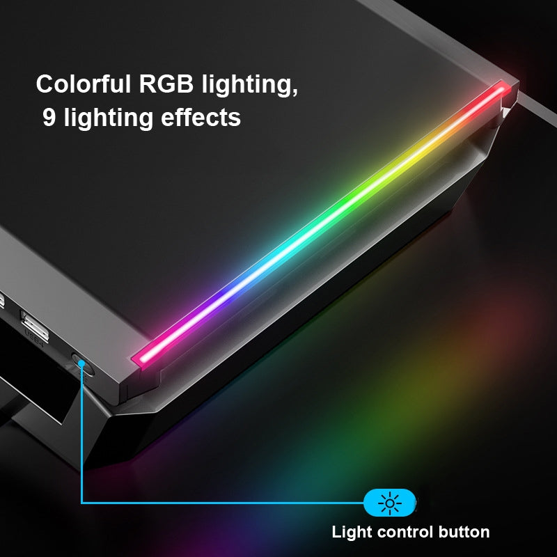 Alloy Computer Screen Monitor RGB Stand With USB Hub