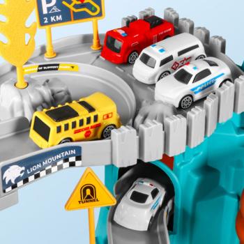 Lion Mountain Adventure - Car Race Track Toy Set