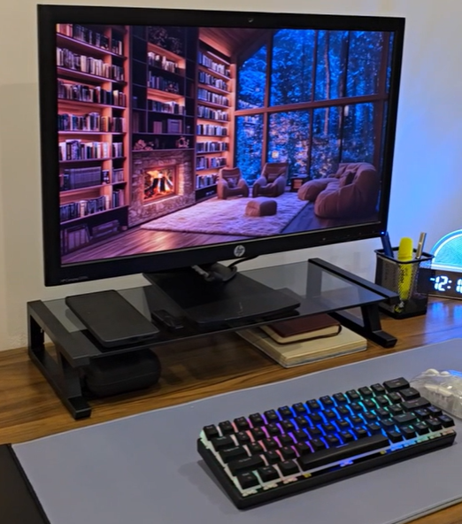 Glass Monitor Stand