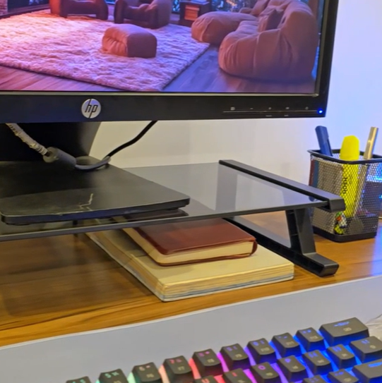 Glass Monitor Stand