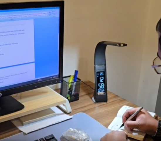 Imported Wooden Monitor Stand with USB Hub