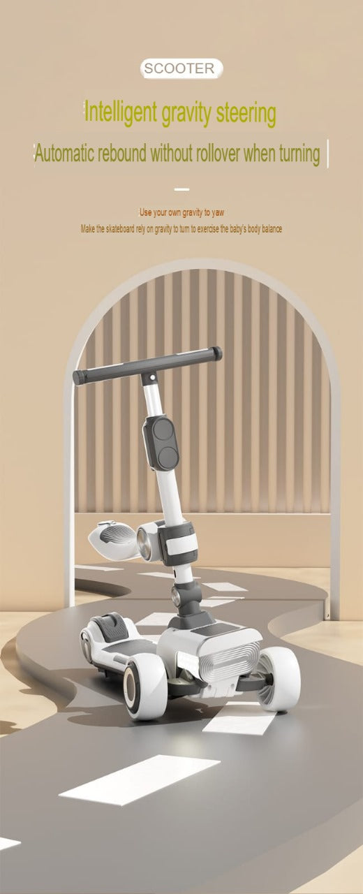 Kudo's 2-in-1 Kids Electric Scooty