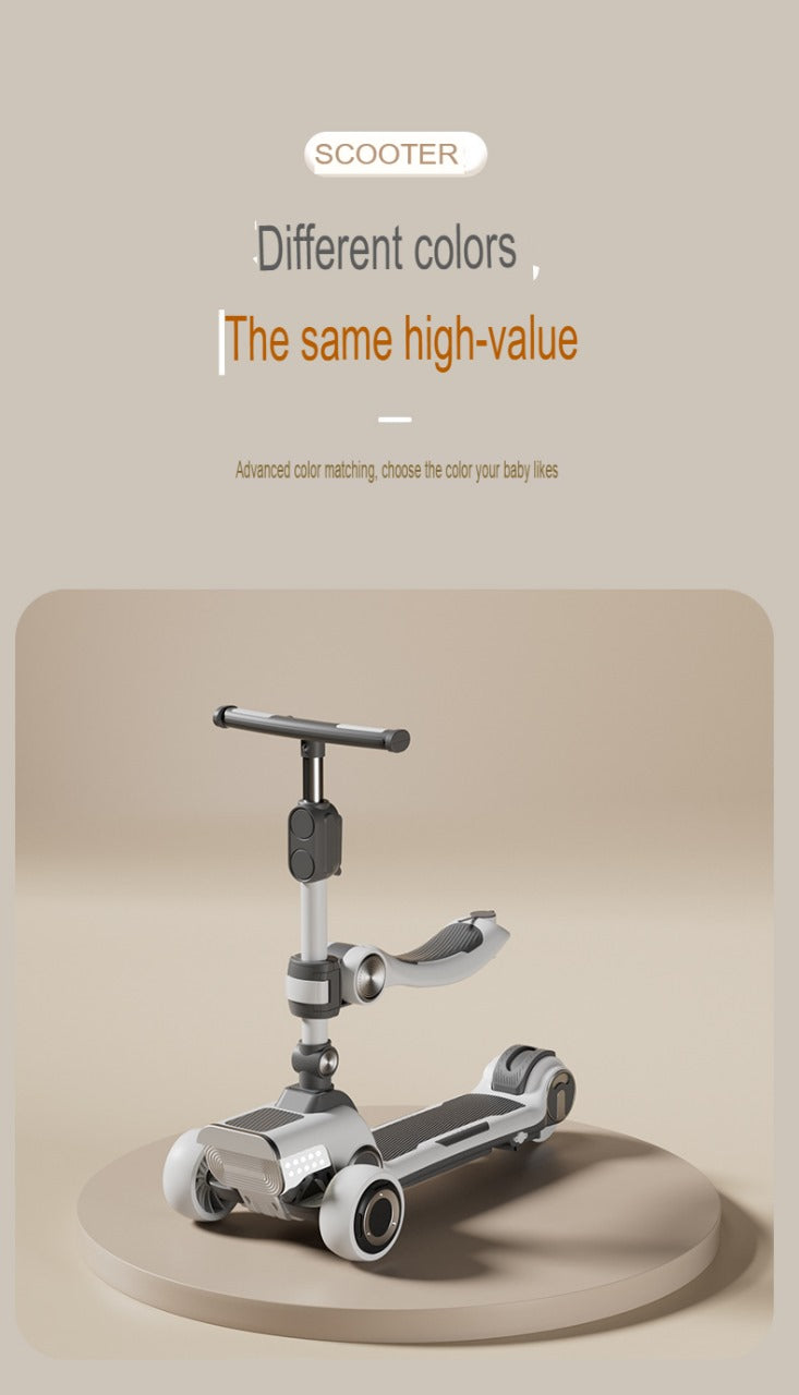 Kudo's 2-in-1 Kids Electric Scooty