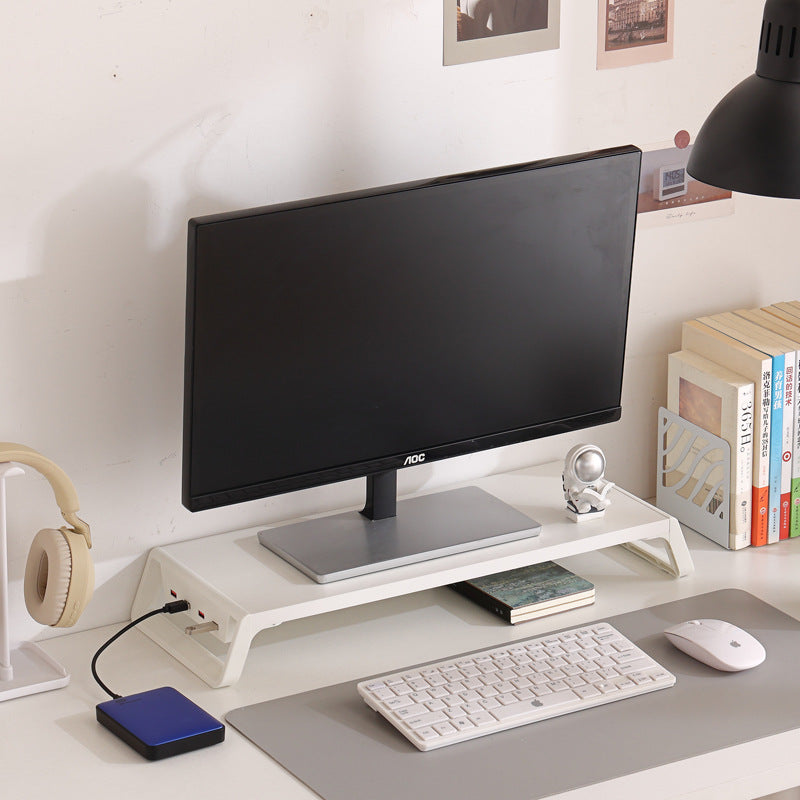 Imported Wooden Monitor Stand with USB Hub