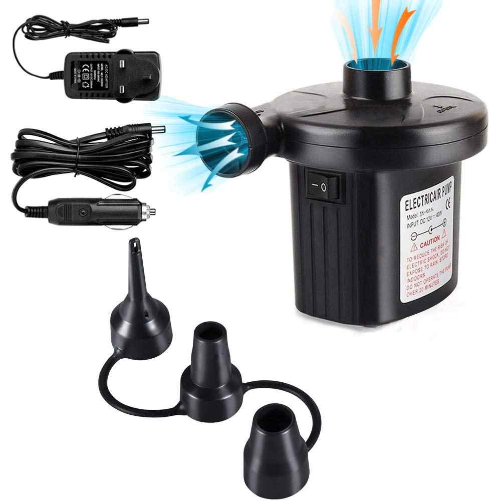 Electric Air Pump 12V Auto 3 Nozzle Gas-fill Air Compressor