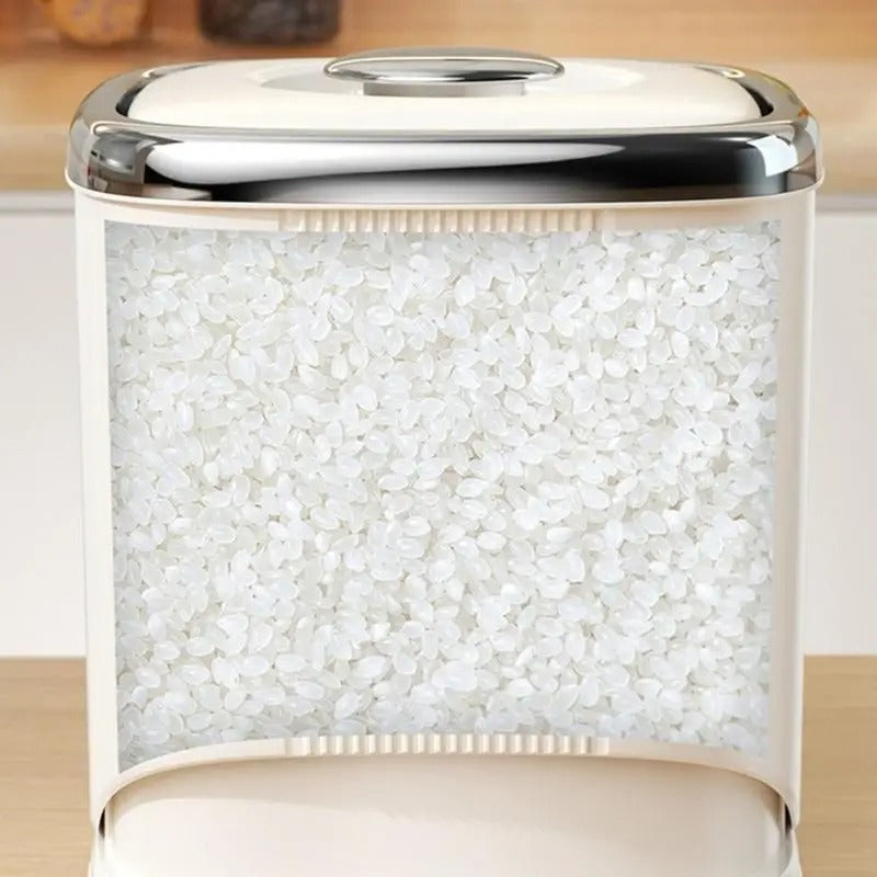 Moisture-Proof Rotatable Rice Bucket