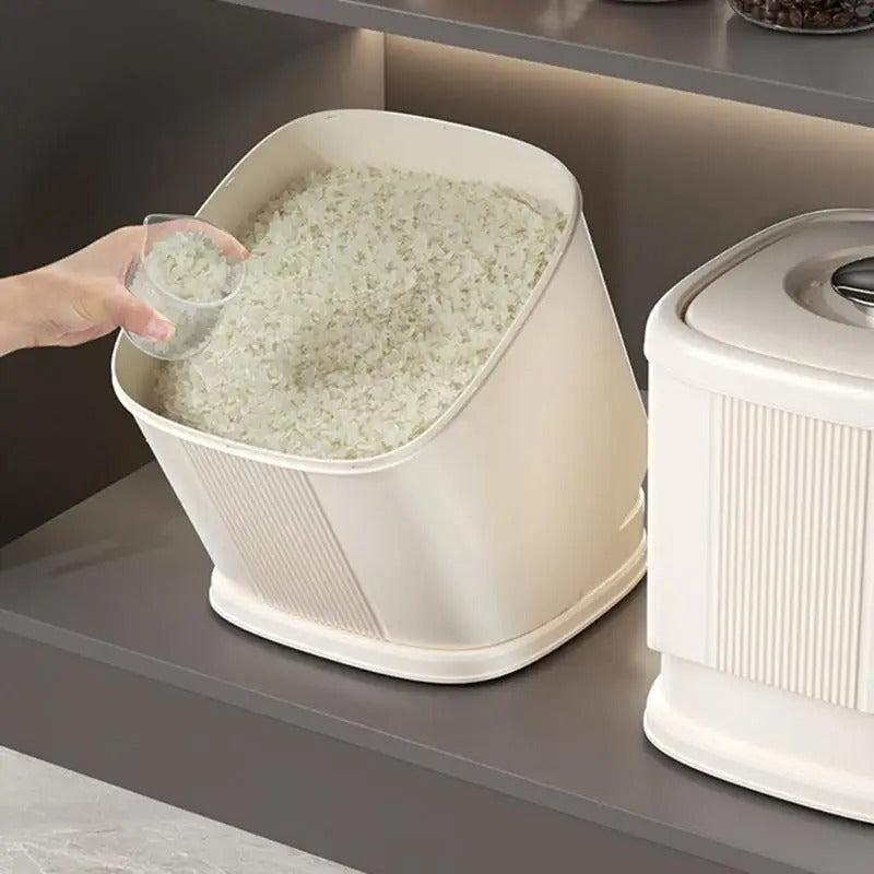 Moisture-Proof Rotatable Rice Bucket