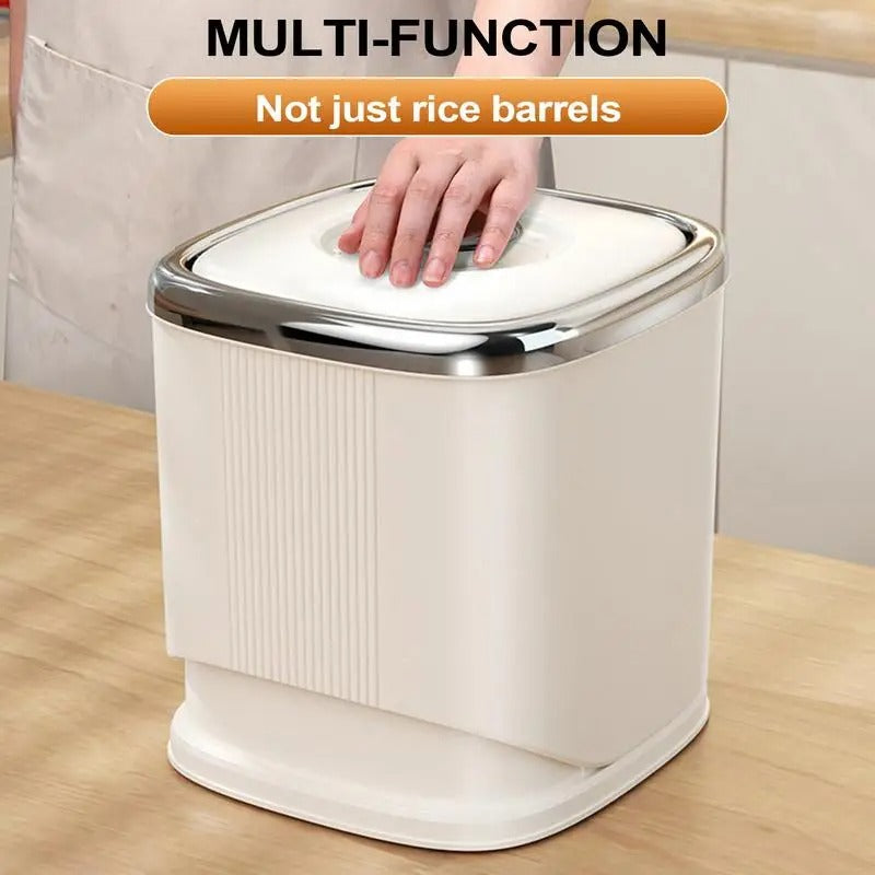 Moisture-Proof Rotatable Rice Bucket