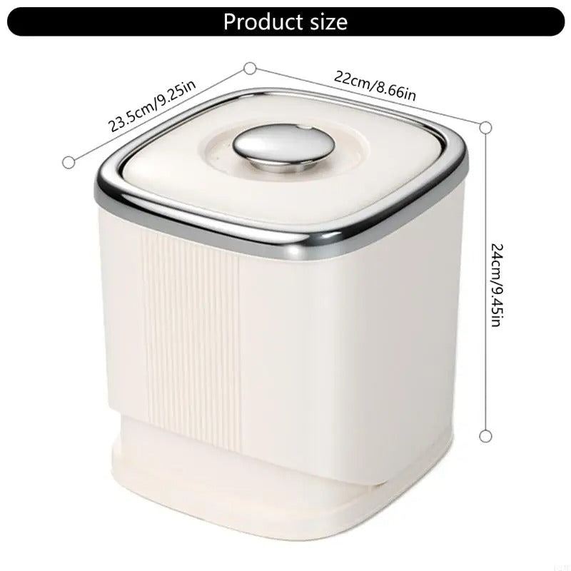 Moisture-Proof Rotatable Rice Bucket