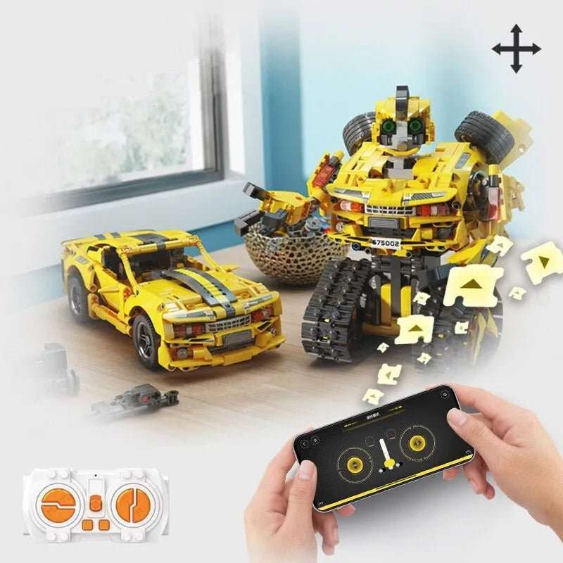 STEM 2 in 1 Transformers Bumble Bee Robot, Lego Compatible
