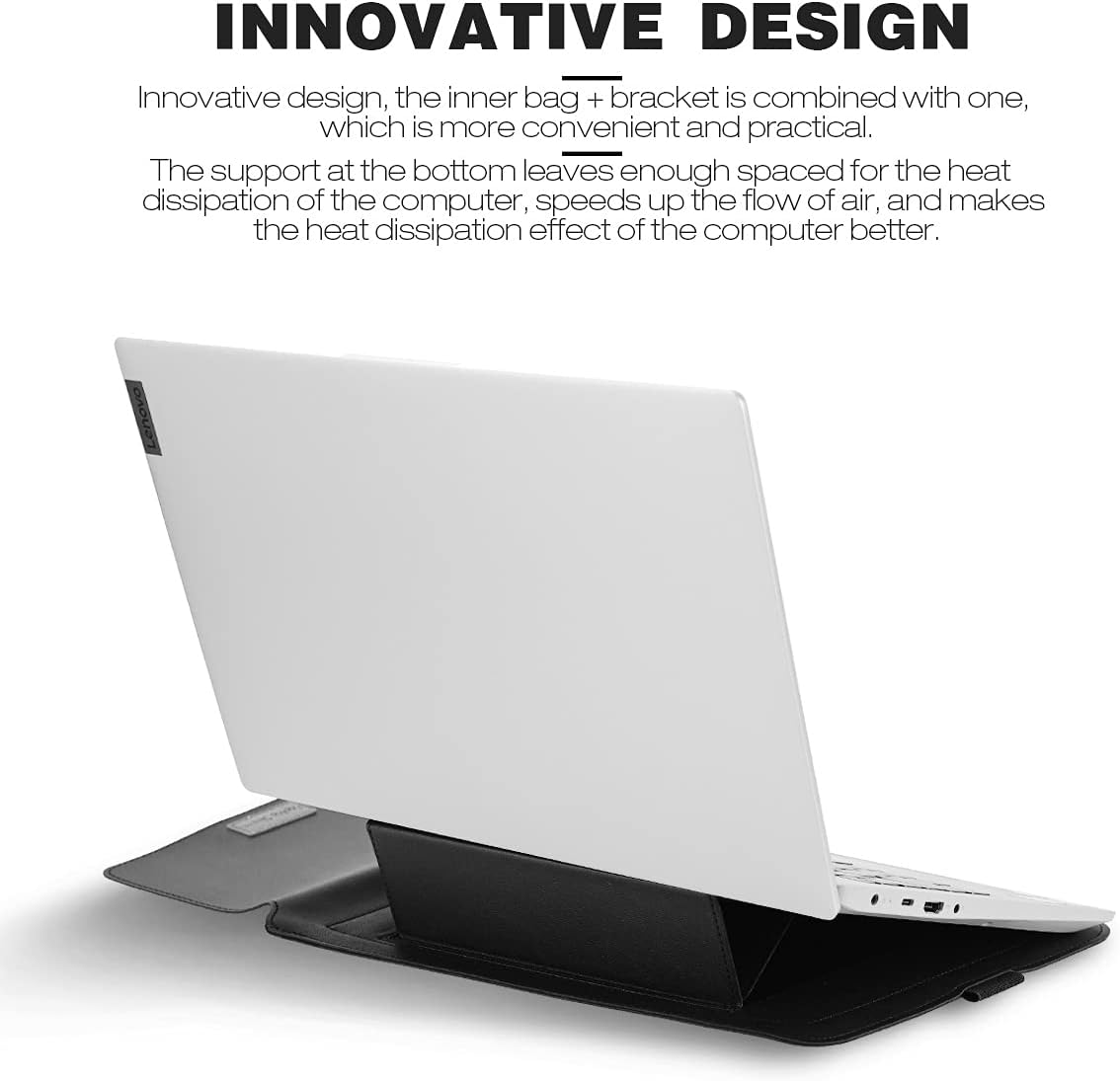 Kudo's Premium Multifunctional Laptop Sleeve (Heat Dissipation Stand & Mouse Pad)