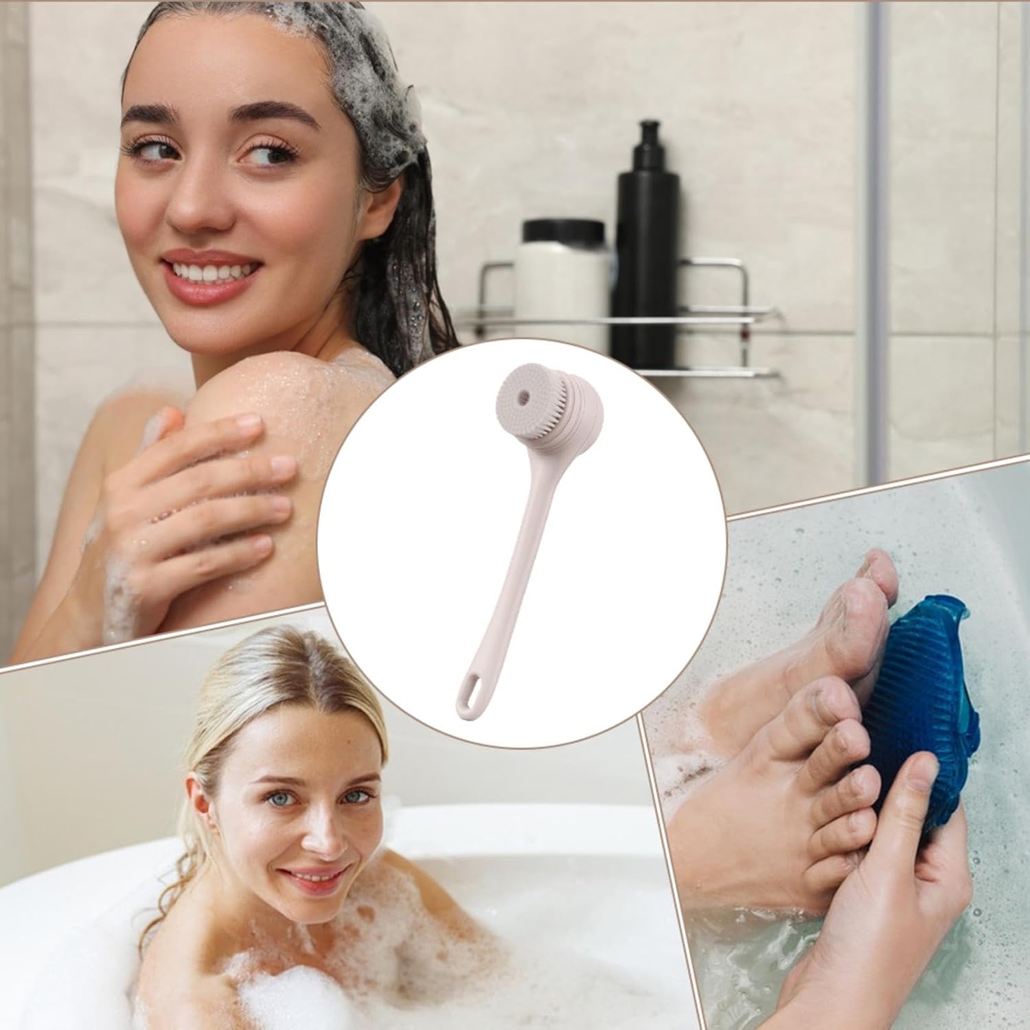 Double Handle Electric Bath Brush