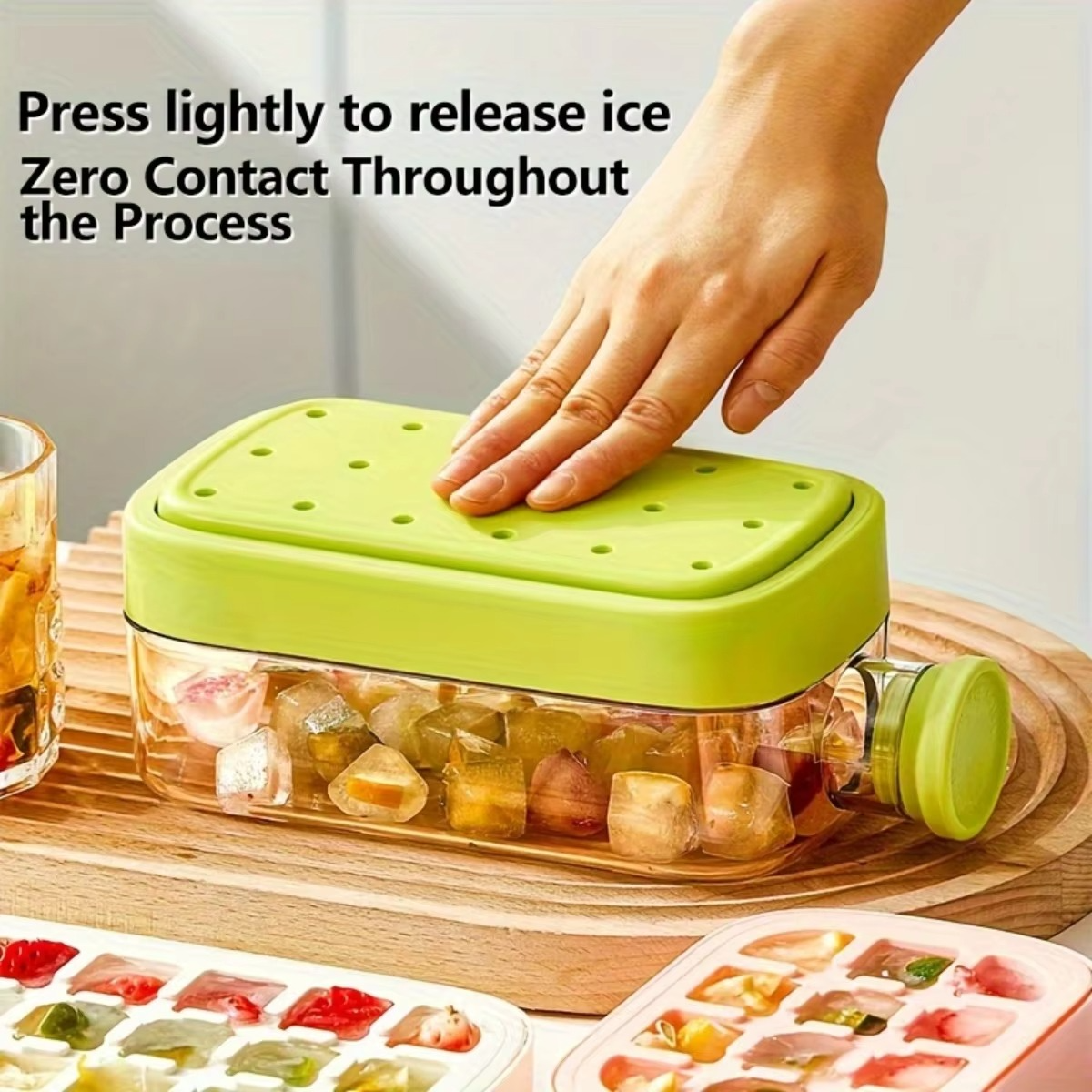 2-in-1 Ice Cube Tray & Portable Water Bottle with Straw (500ml)
