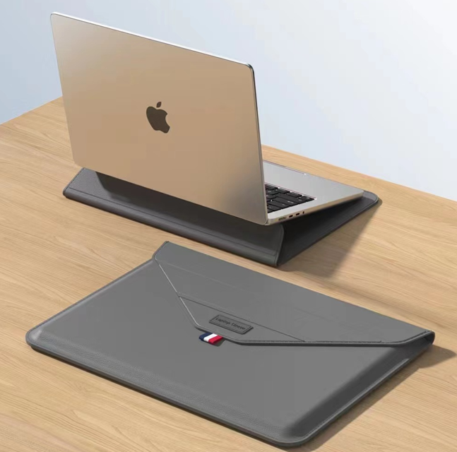 Kudo's Premium Multifunctional Laptop Sleeve with Pouch & Heat Dissipation Stand