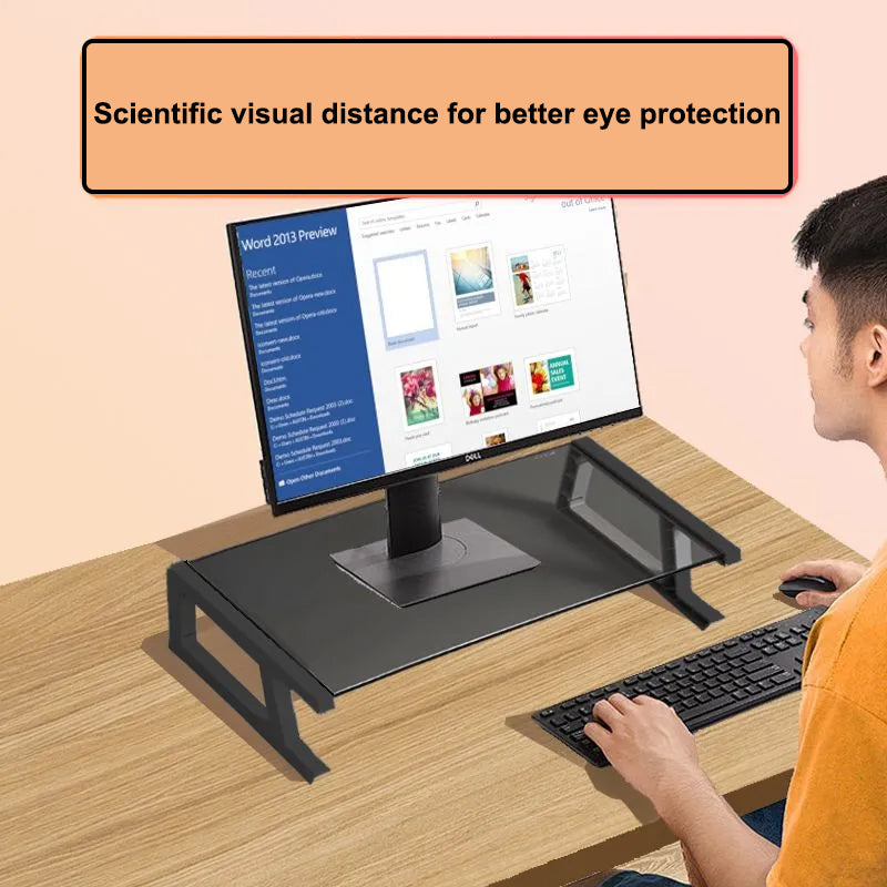 Glass Monitor Stand