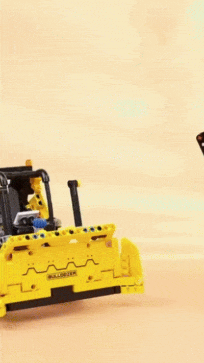 STEM 2 in 1  Transformers  Yellow Decepticon, Lego Compatible