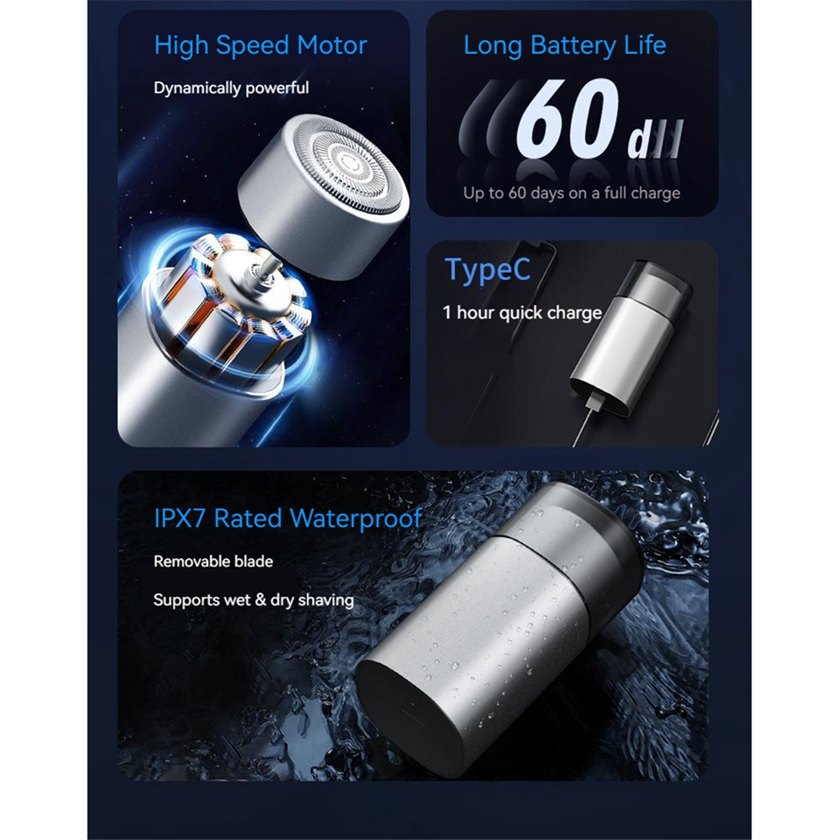 Portable Mini Electric Shaver