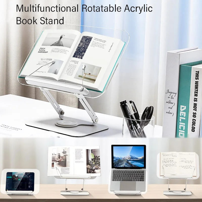 Transparent Book Reading Stand