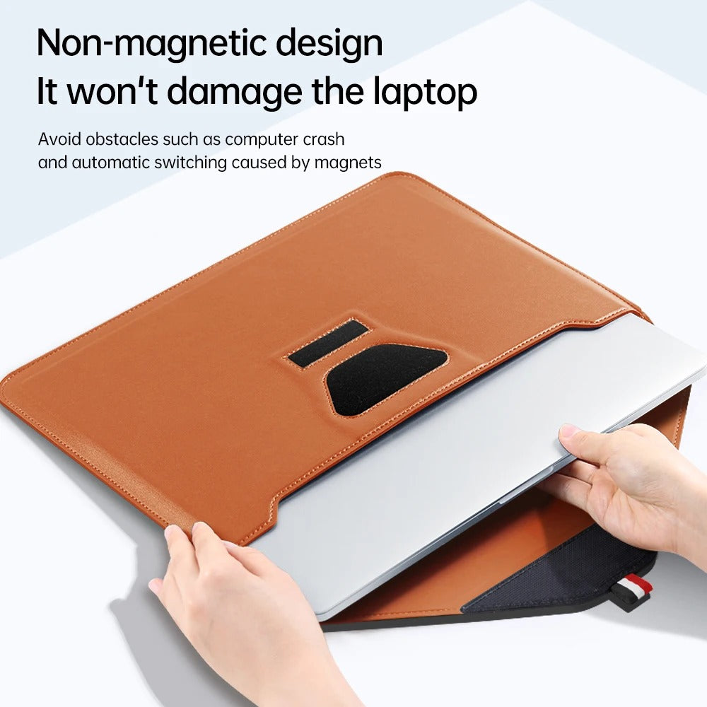 Kudo's Premium Multifunctional Laptop Sleeve with Pouch & Heat Dissipation Stand